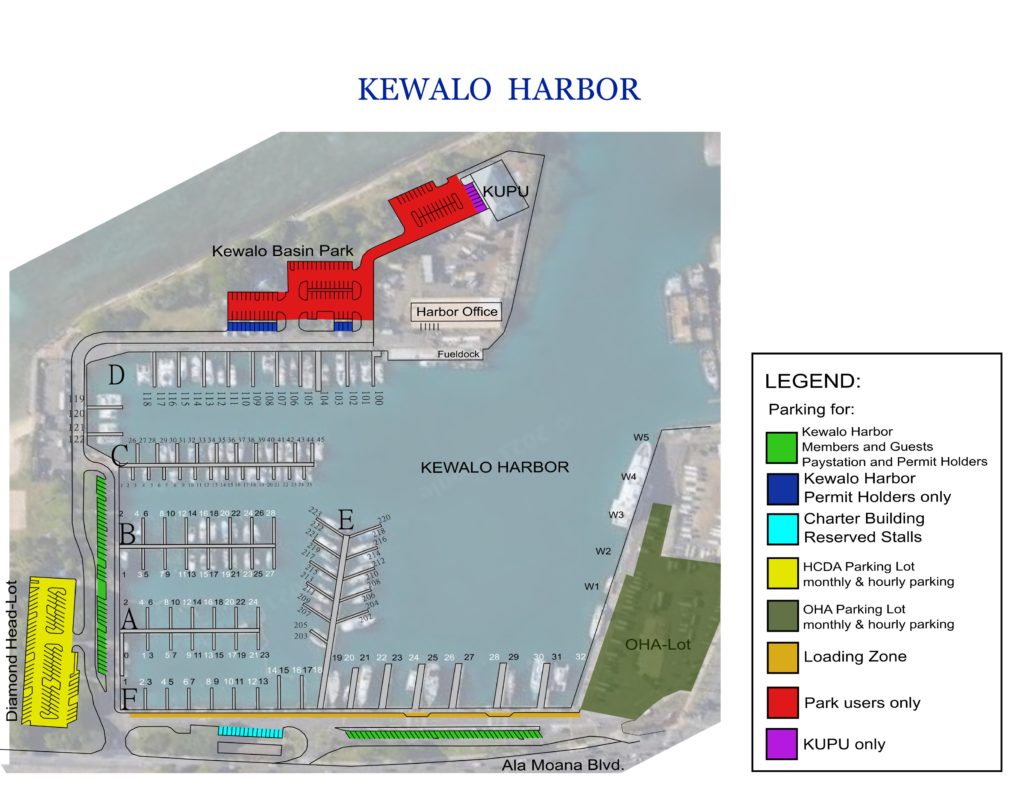 Parking Kewalo Basin Harbor